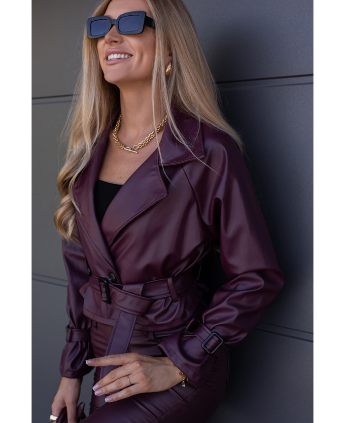 Kurtka Skay Sollo Bordowa