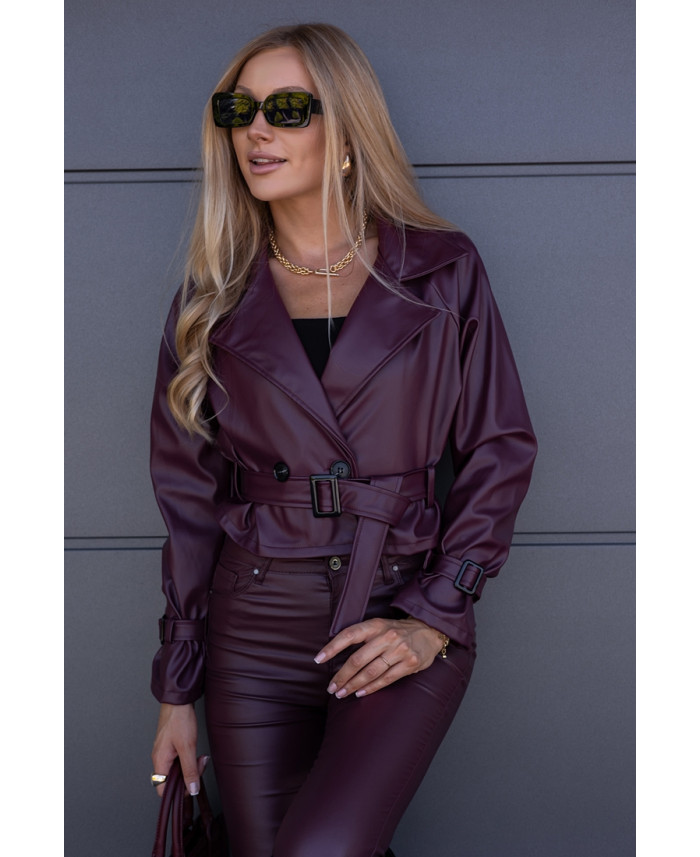 Kurtka Skay Sollo Bordowa