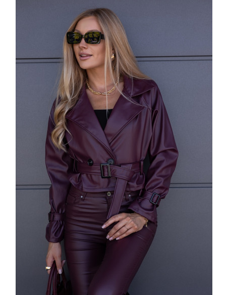 Kurtka Skay Sollo Bordowa