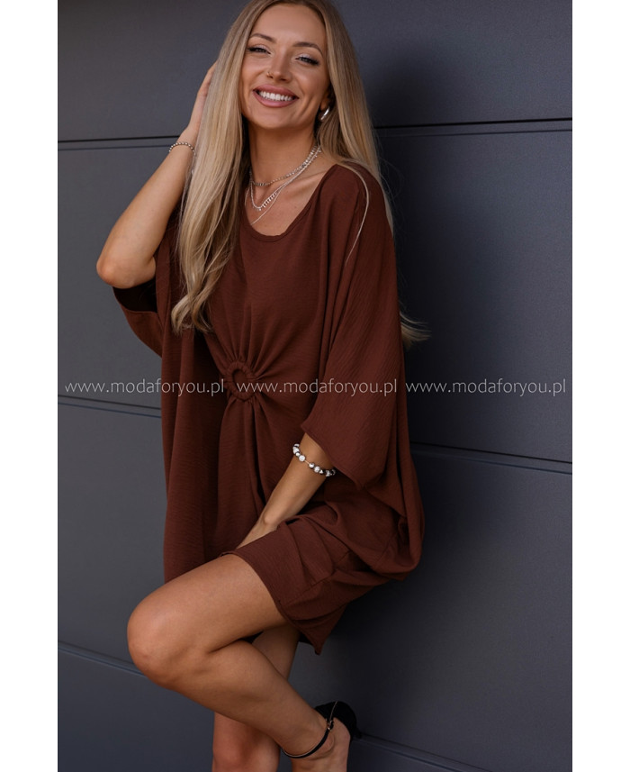 Sukienka Drone Brązowa