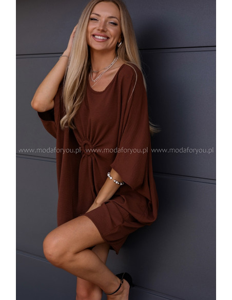 Sukienka Drone Brązowa