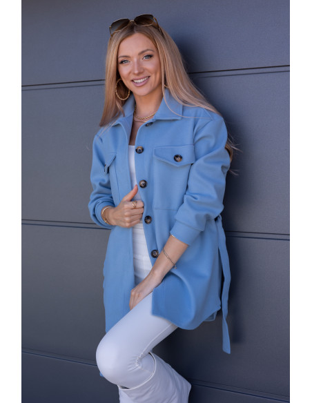 Kurtka Koszulowa Servo Błękitna