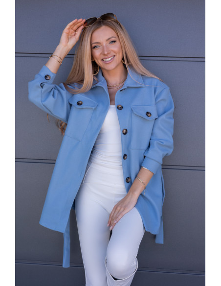 Kurtka Koszulowa Servo Błękitna