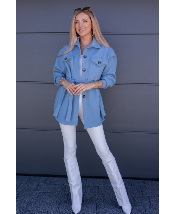 Kurtka Koszulowa Servo Błękitna