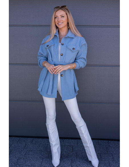 Kurtka Koszulowa Servo Błękitna