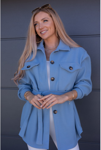 Kurtka Koszulowa Servo Błękitna