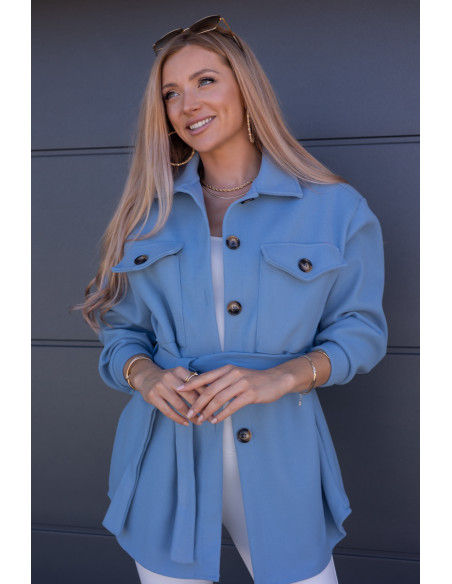 Kurtka Koszulowa Servo Błękitna