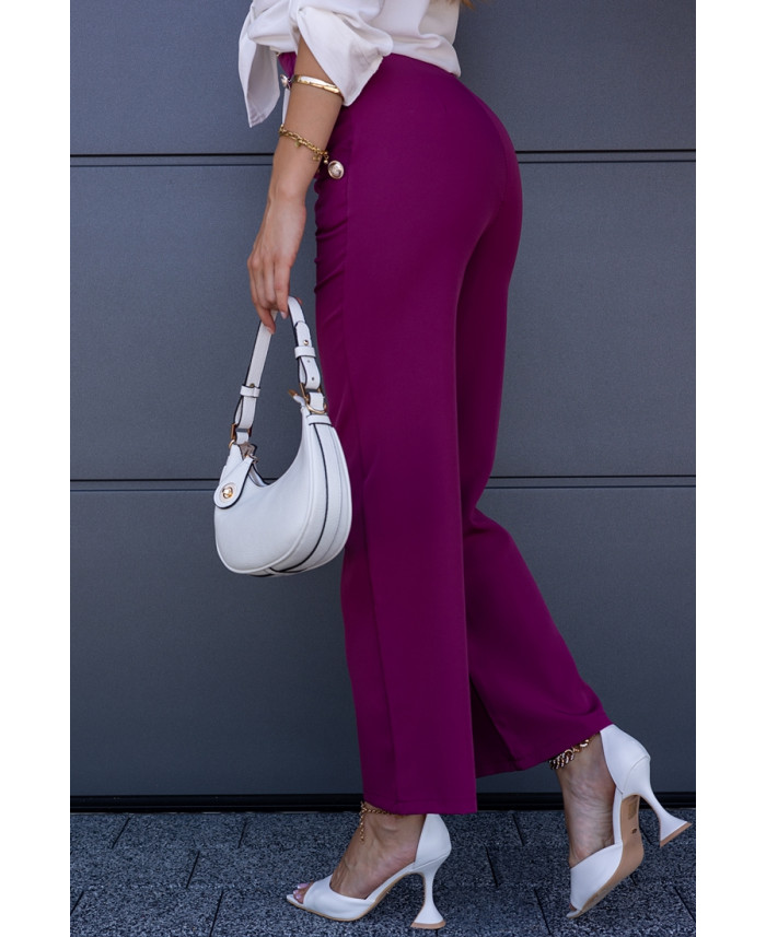 Spodnie Elle Buttoni Amarant