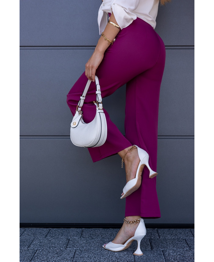 Spodnie Elle Buttoni Amarant