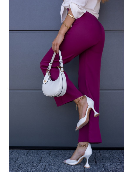 Spodnie Elle Buttoni Amarant