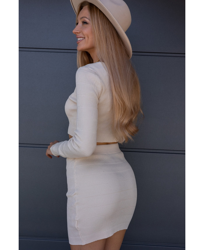 Komplet Heart Beżowy