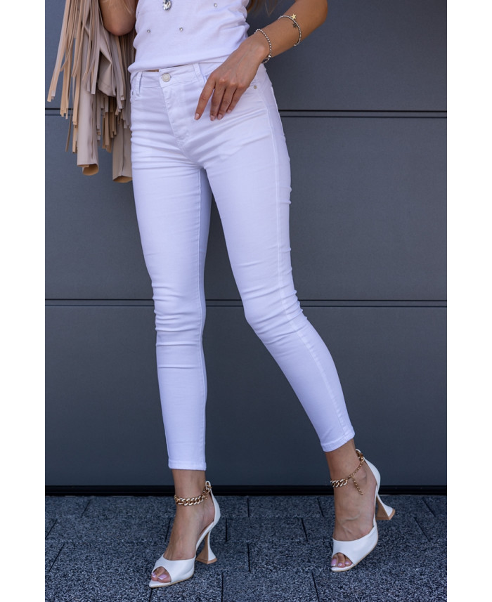 Spodnie Jeans Push-up Białe