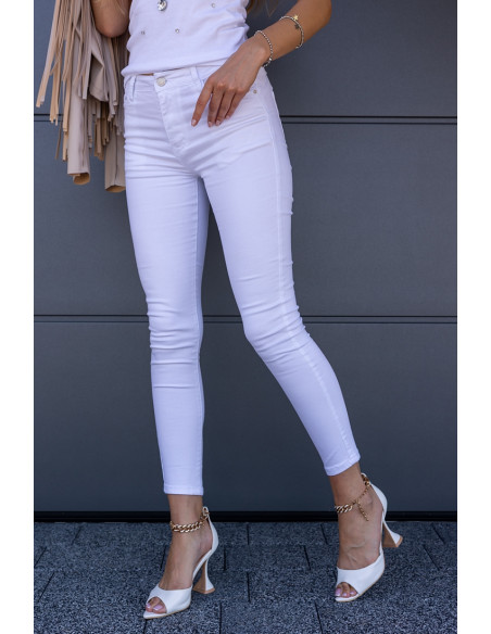 Spodnie Jeans Push-up Białe