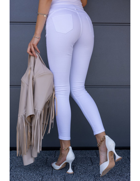 Spodnie Jeans Push-up Białe