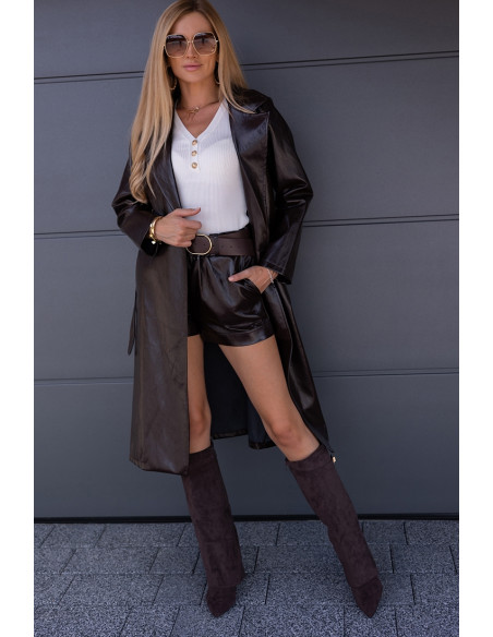 Krótkie Spodenki Lincoln Brązowe