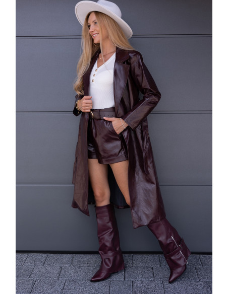 Krótkie Spodenki Lincoln Burgund