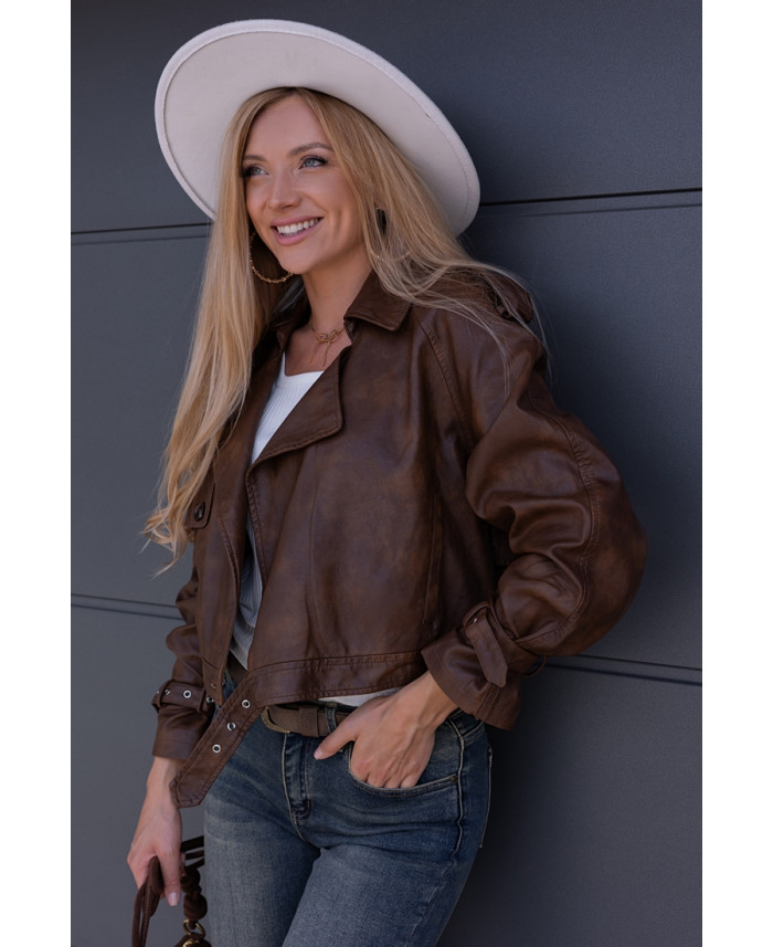 Kurtka Skay Gomez Brązowa