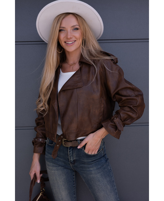 Kurtka Skay Gomez Brązowa