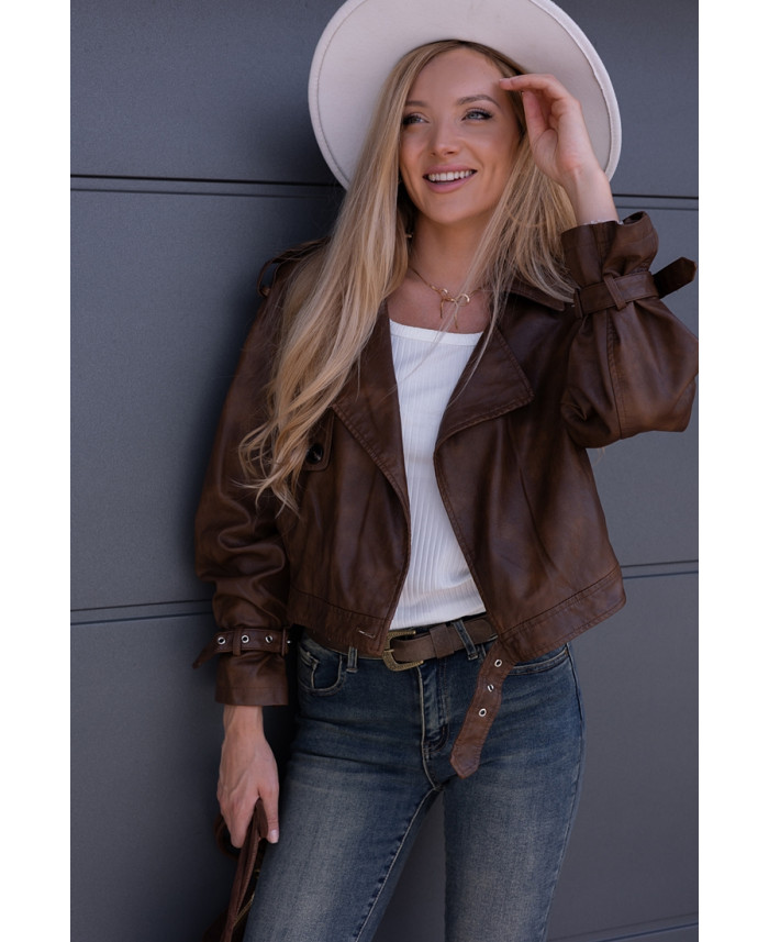 Kurtka Skay Gomez Brązowa