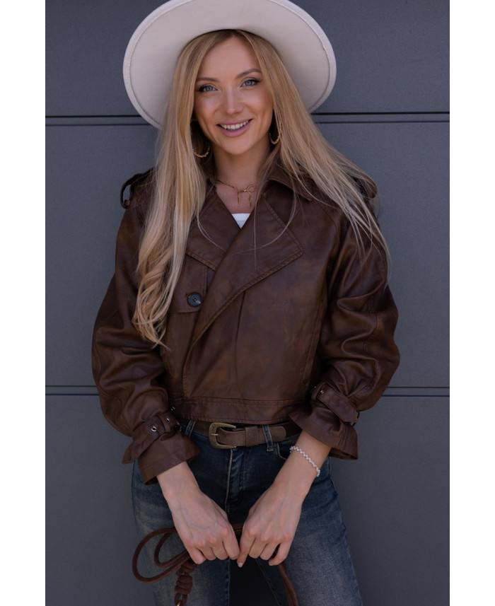 Kurtka Skay Gomez Brązowa