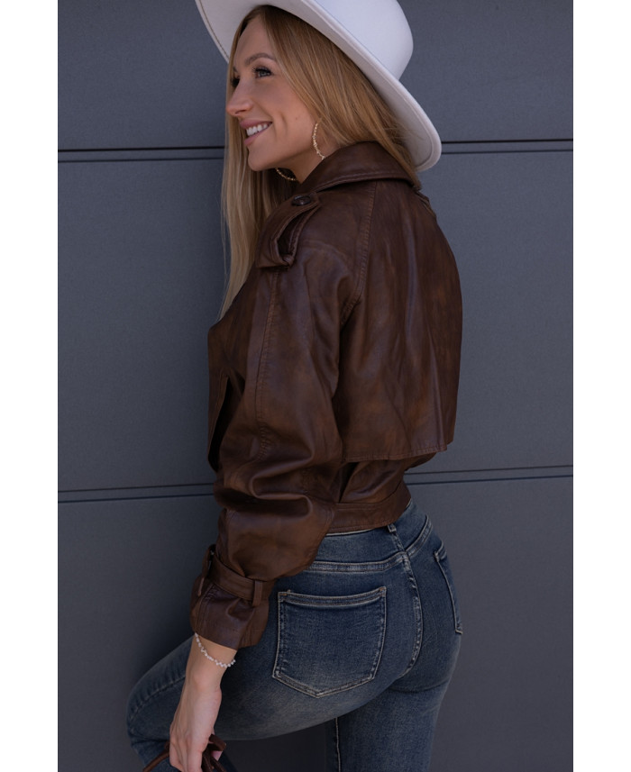 Kurtka Skay Gomez Brązowa