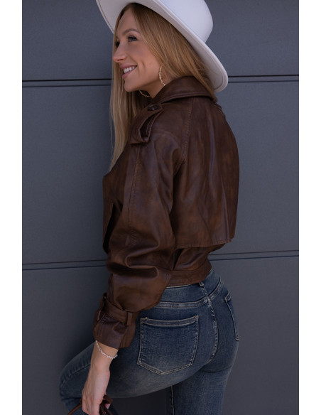 Kurtka Skay Gomez Brązowa