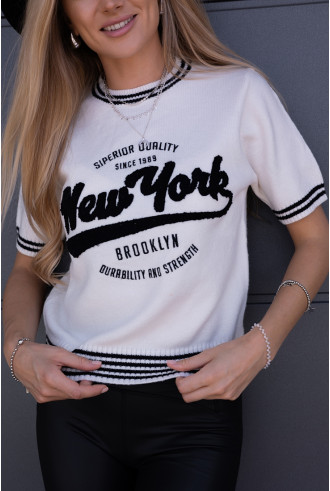 Sweterek New York Czarny
