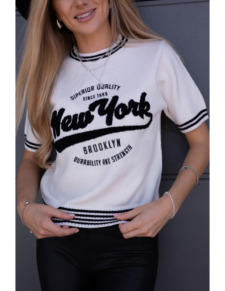 Sweterek New York Czarny