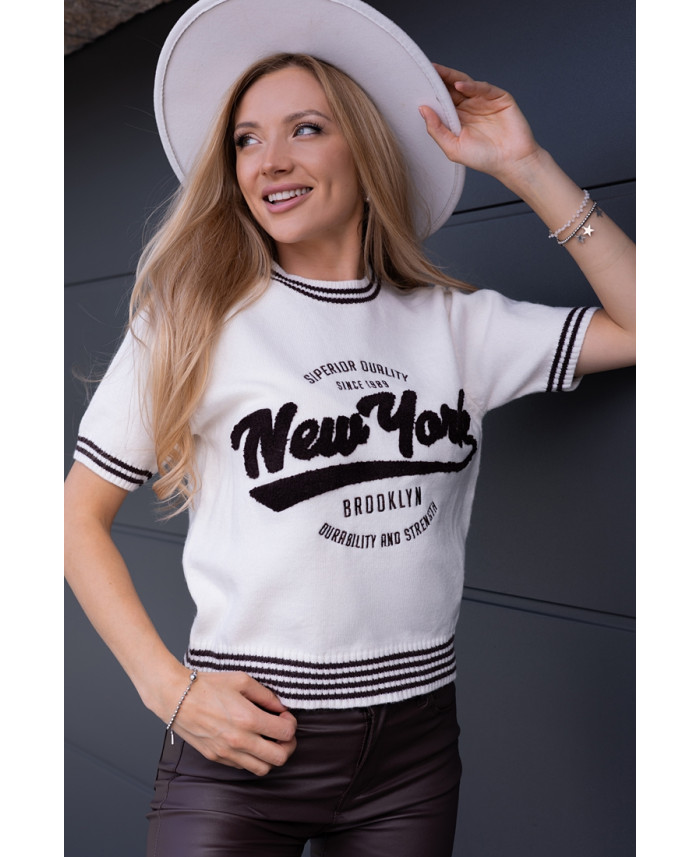 Sweterek New York Brązowy