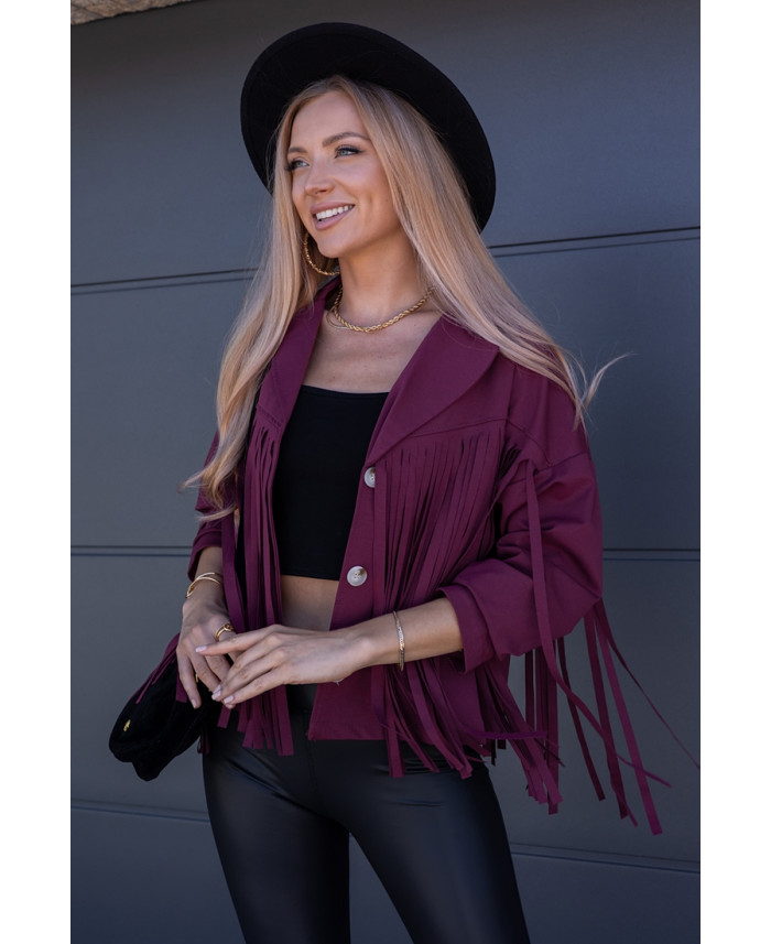 Kurtka Rotti Bordowa