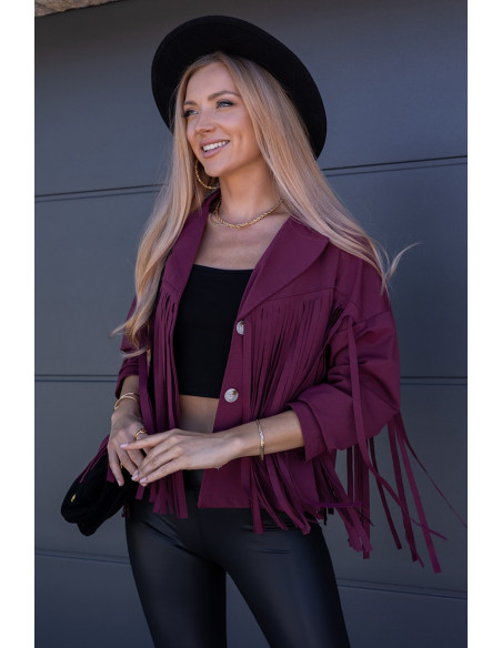 Kurtka Rotti Bordowa