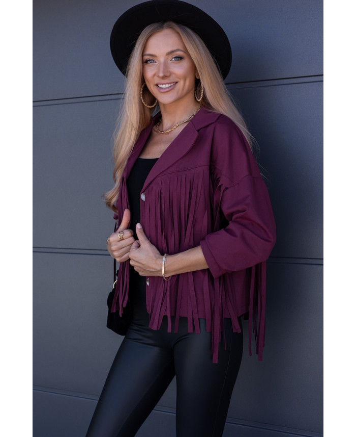 Kurtka Rotti Bordowa