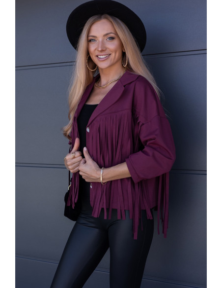 Kurtka Rotti Bordowa