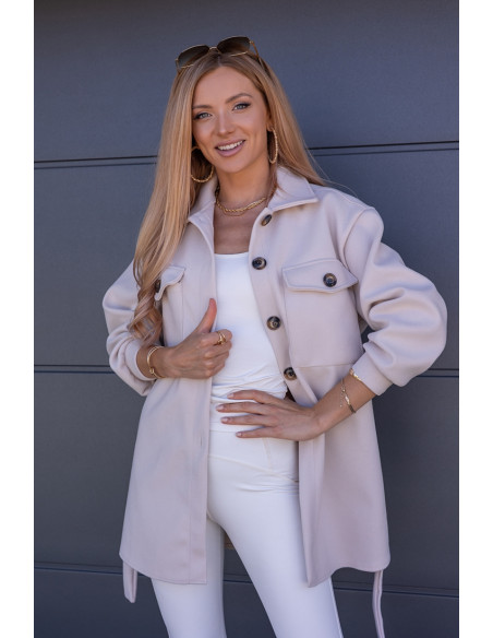 Kurtka Koszulowa Servo Beżowa