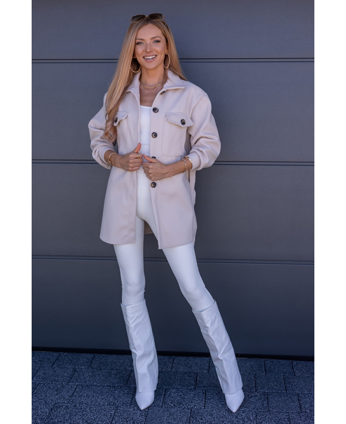 Kurtka Koszulowa Servo Beżowa