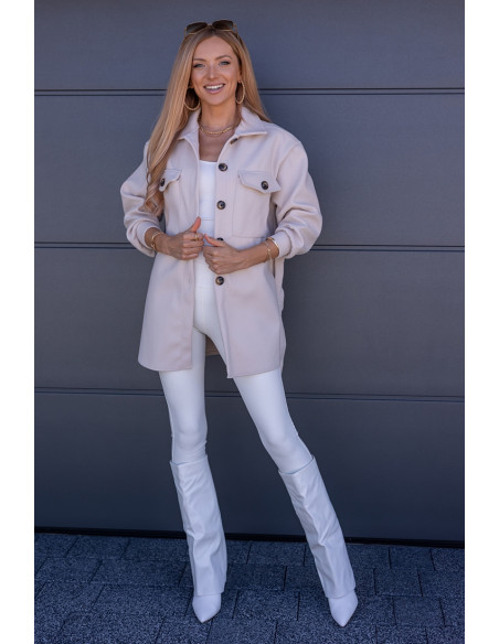 Kurtka Koszulowa Servo Beżowa