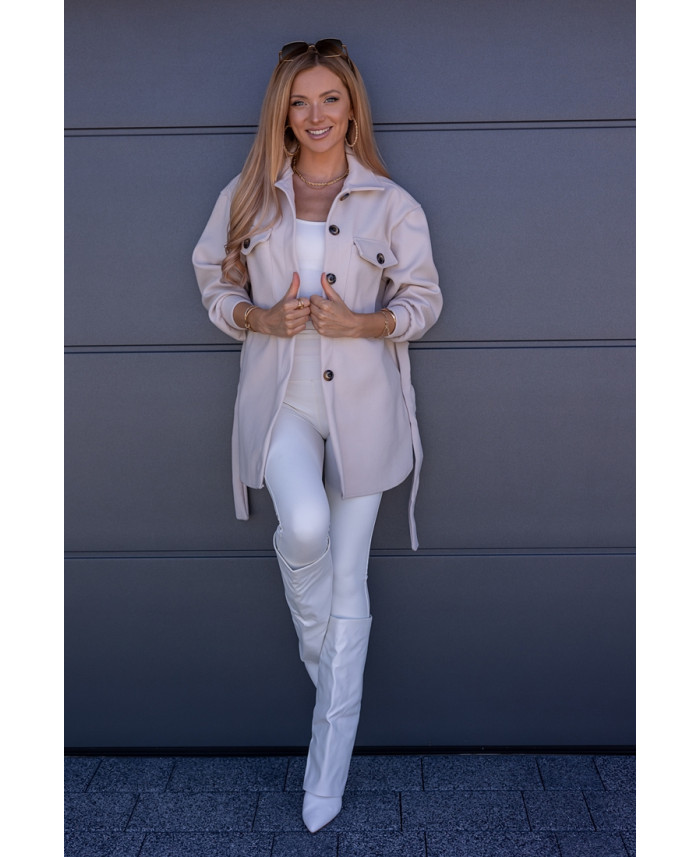 Kurtka Koszulowa Servo Beżowa