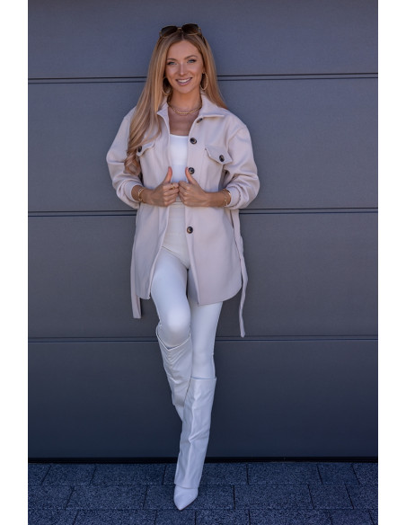 Kurtka Koszulowa Servo Beżowa