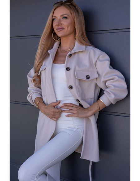 Kurtka Koszulowa Servo Beżowa