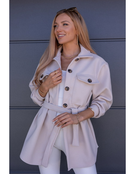 Kurtka Koszulowa Servo Beżowa