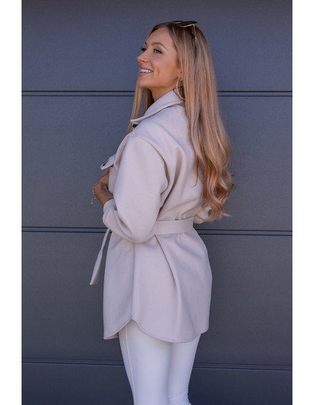 Kurtka Koszulowa Servo Beżowa