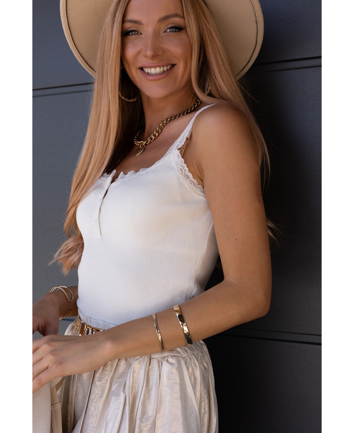 Bluzka Top Simson Ekri