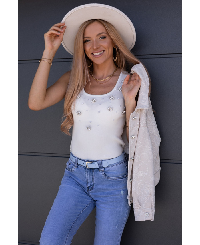 Bluzka Top Nice Ekri