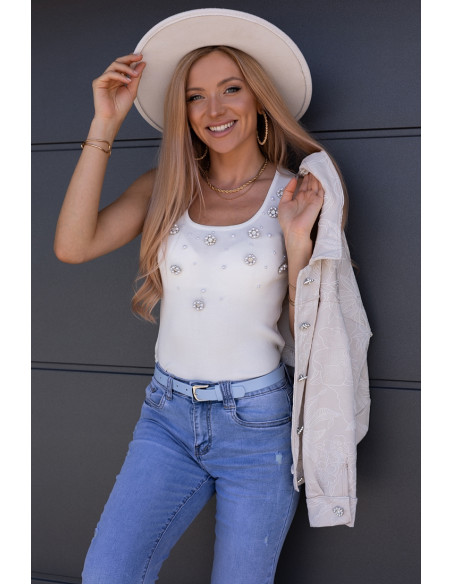 Bluzka Top Nice Ekri