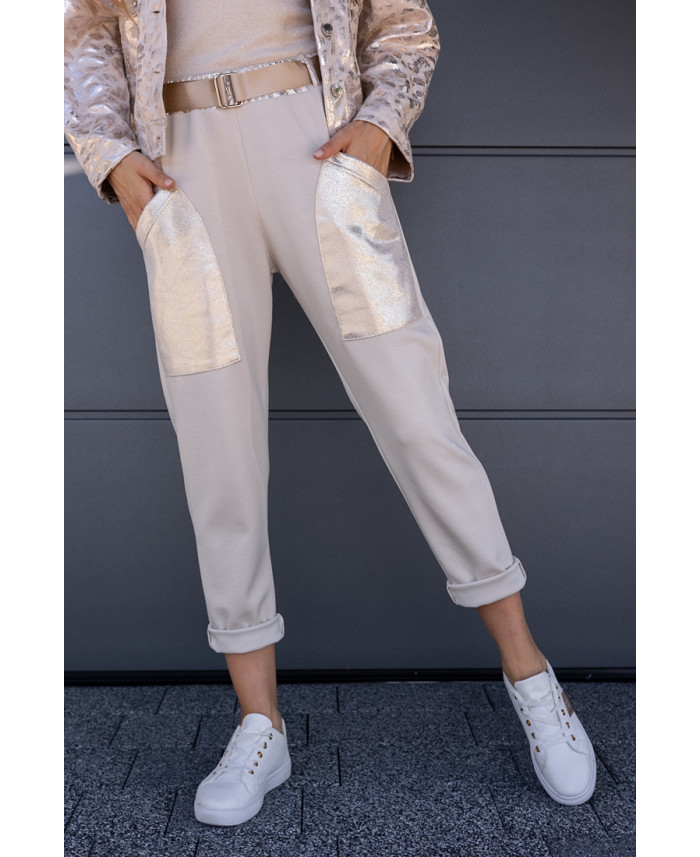 Spodnie Midde Beżowe