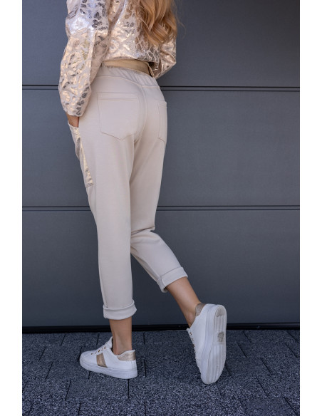 Spodnie Midde Beżowe