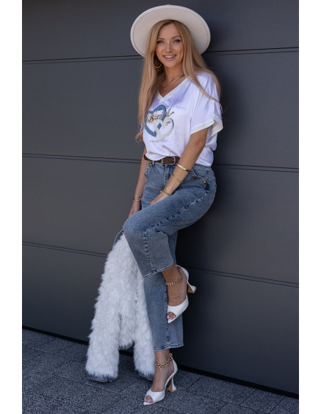 Spodnie Jeans Balloon Buttoni