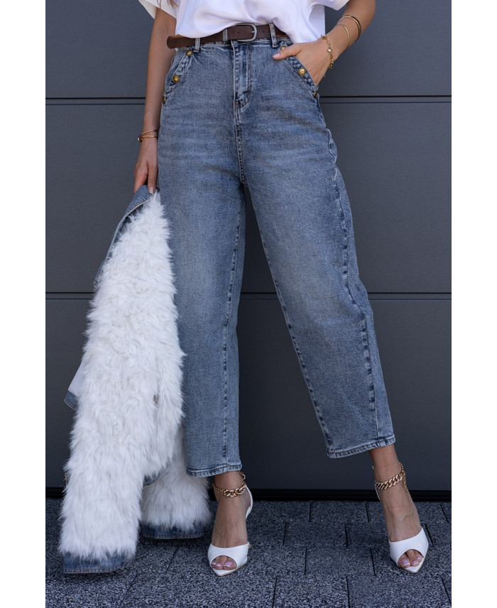 Spodnie Jeans Balloon Buttoni