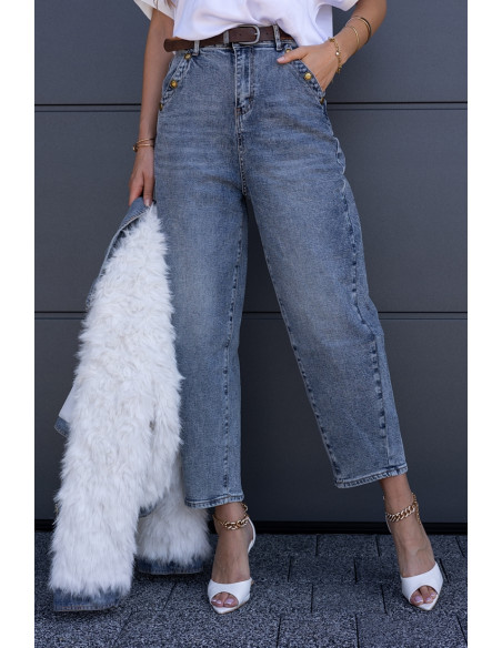 Spodnie Jeans Balloon Buttoni