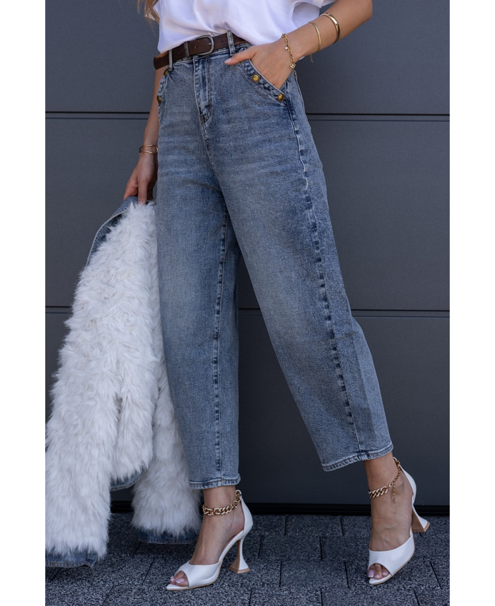 Spodnie Jeans Balloon Buttoni